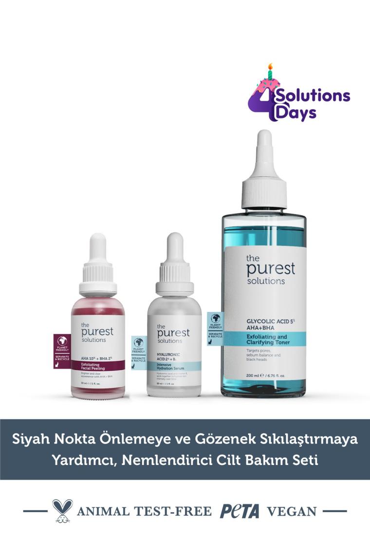 Siyah Nokta Önlemeye ve Gözenek Sıkılaştırmaya Yardımcı Nemlendirici Cilt Bakım Seti