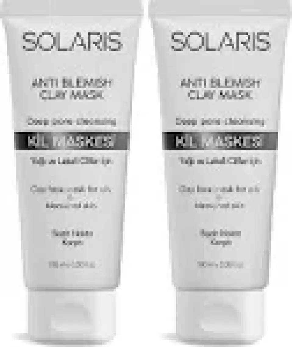 Solaris Kil Maskesi Yağlı ve Lekeli Ciltler Için 100 ml x 2 Adet