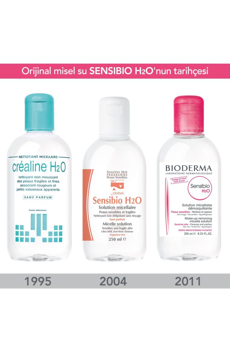 Sensibio H2O Micellar Makyaj Temizleme Suyu 2'li Set Hassas ve Tüm Ciltler Yüz ve Göz Çevresi 500 ml