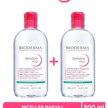 Sensibio H2O Micellar Makyaj Temizleme Suyu 2'li Set Hassas ve Tüm Ciltler Yüz ve Göz Çevresi 500 ml