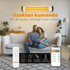 Ufo Lorem 3000W Mobil Uyumlu ve Uzaktan Kumandalı Isıtıcı