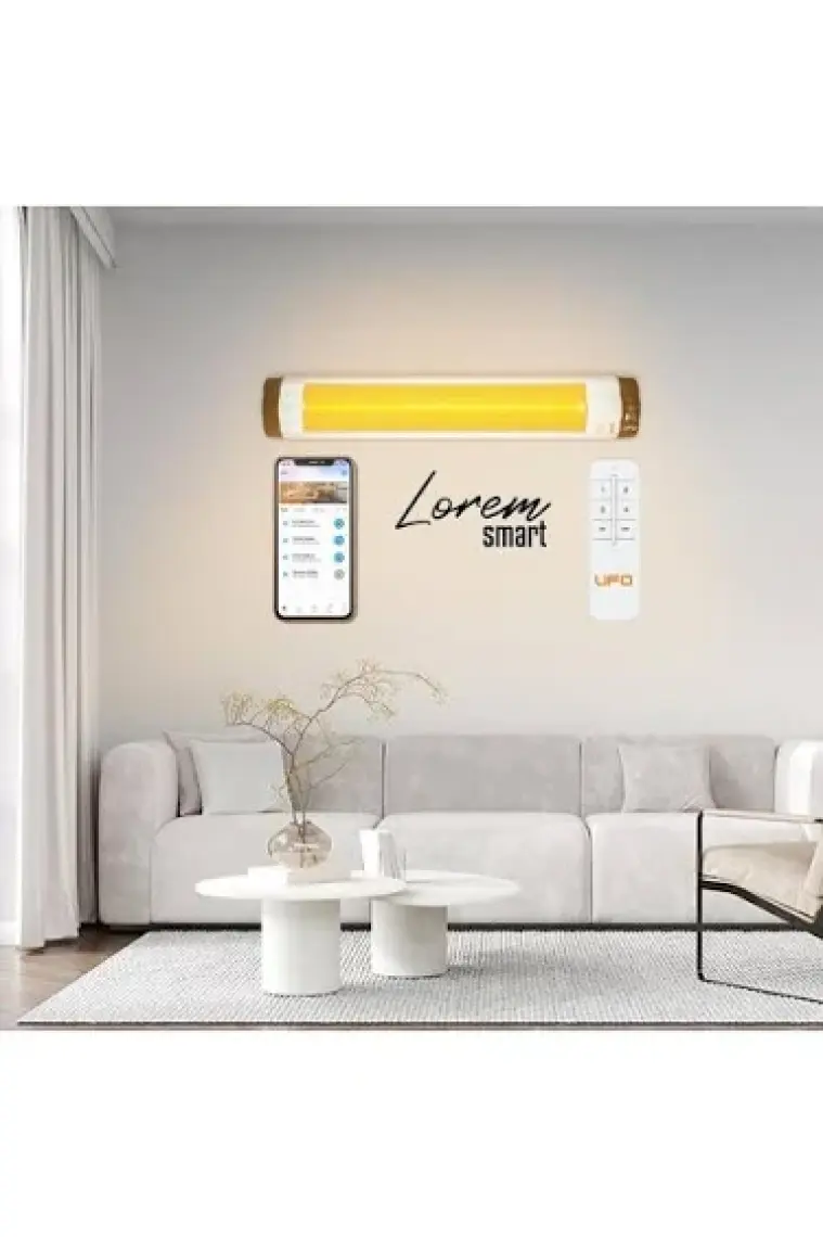 Ufo Lorem 3000W Mobil Uyumlu ve Uzaktan Kumandalı Isıtıcı