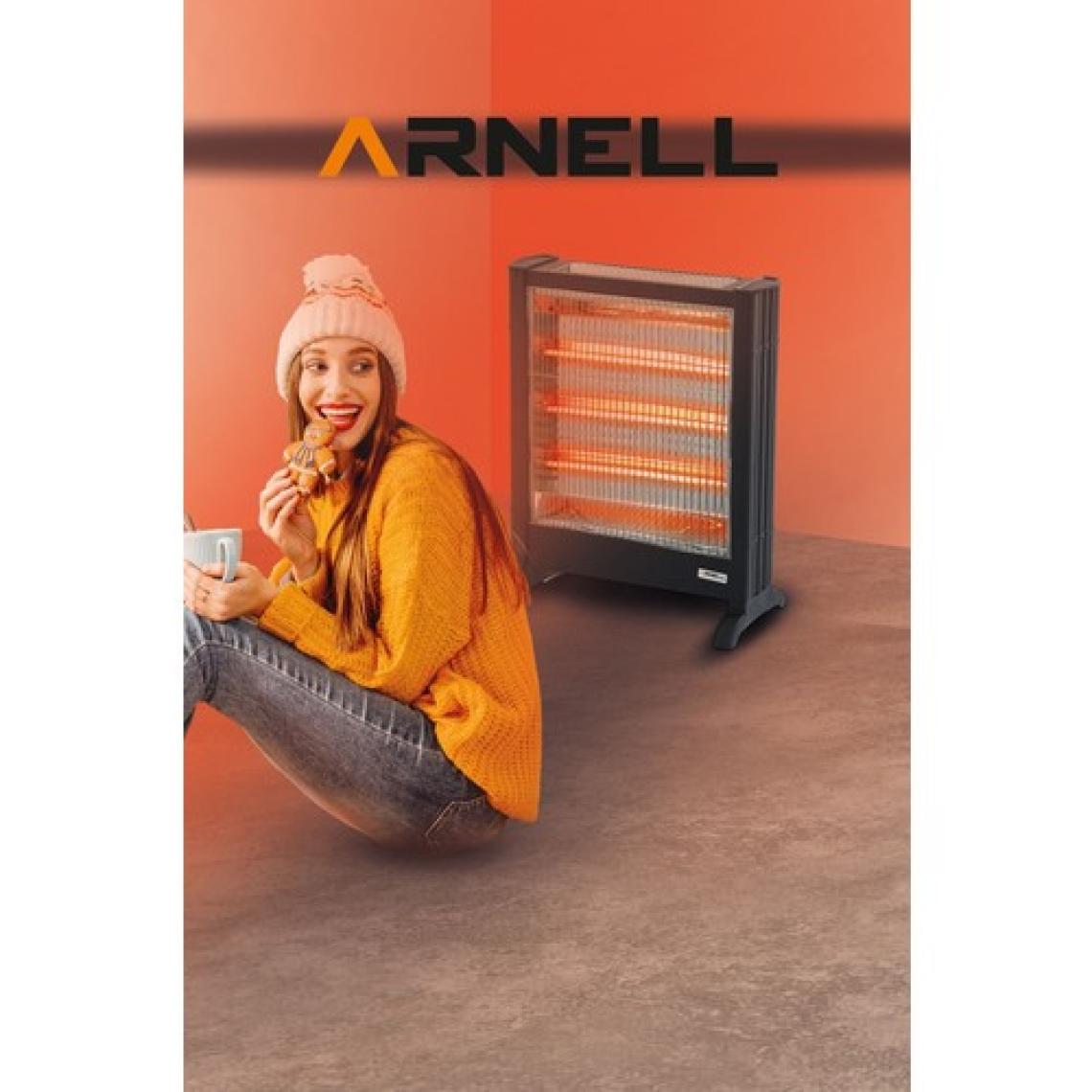 Arnell Elektrikli Isıtıcı Quartz Ev Ve Ofis Oda Tipi 3+1 Çubuklu Güvenli Elektrikli Soba - 2600 Watt