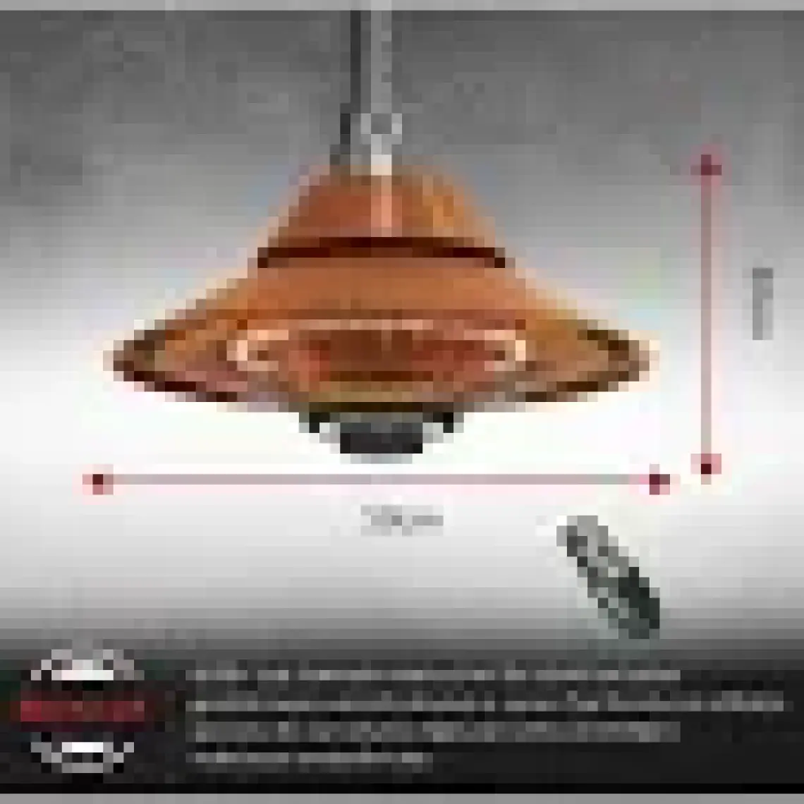 Mirkraft Elirg R.c. LED Işıklı Elektrikli Isıtıcı, 2000 W, Uzaktan Kumandalı