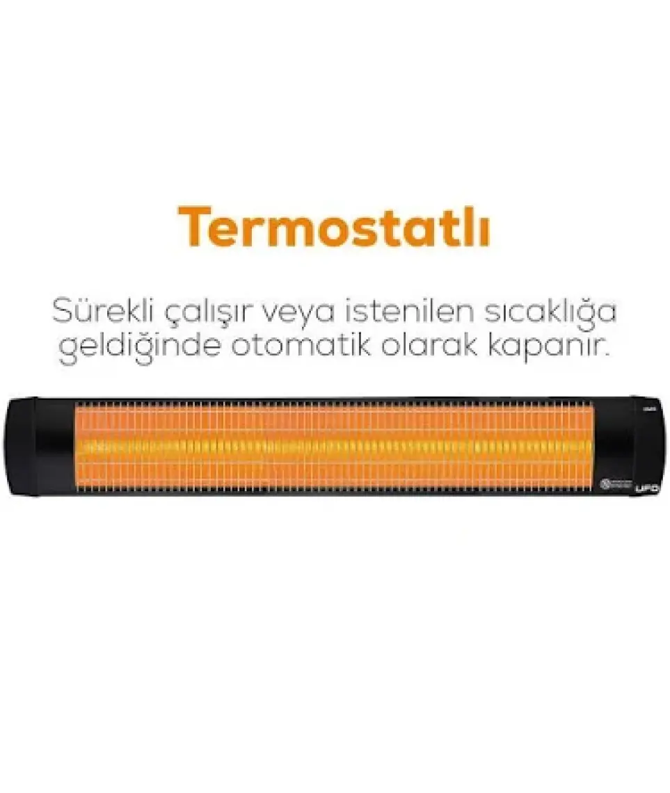 Ufo Star 2900W Isıtıcı Soba Siyah Ayaklı