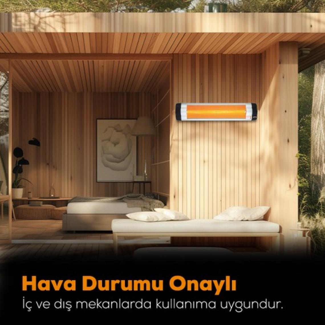 Ufo Star 2400 W Duvar Tipi Isıtıcı - Termostatlı