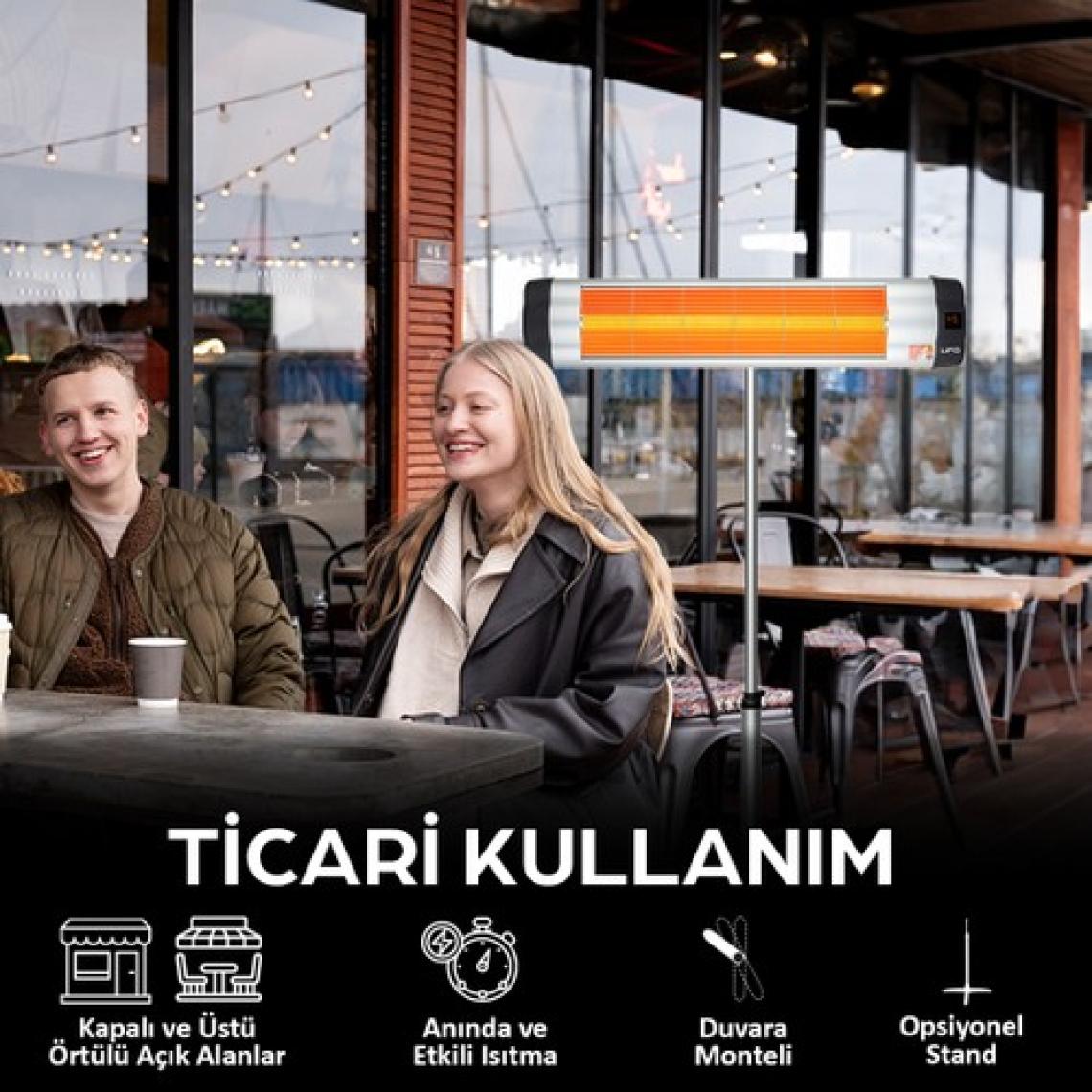 Ufo Star 2400 W Duvar Tipi Isıtıcı - Termostatlı