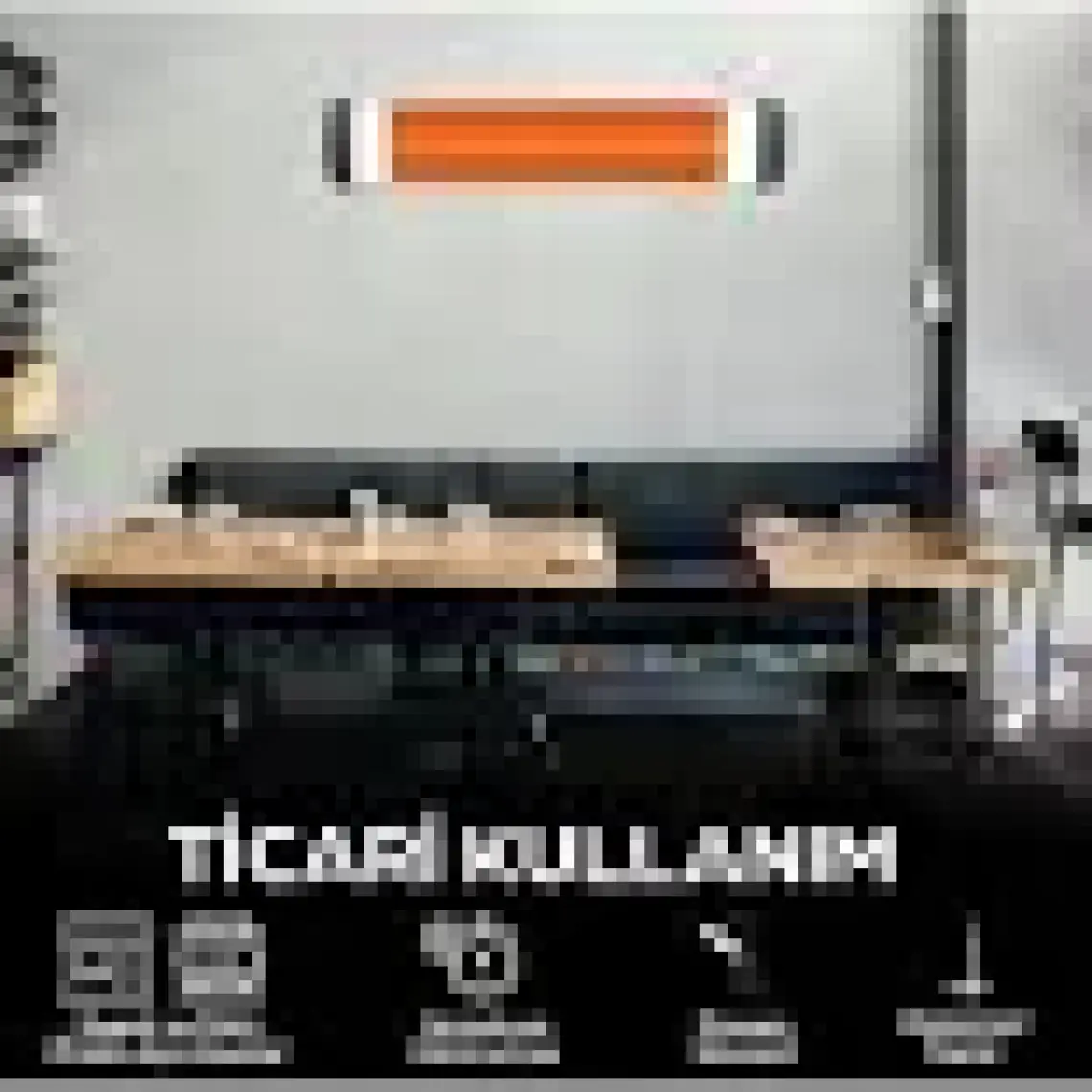 Ufo City 2300W Duvar Tipi Isıtıcı - Termostatlı