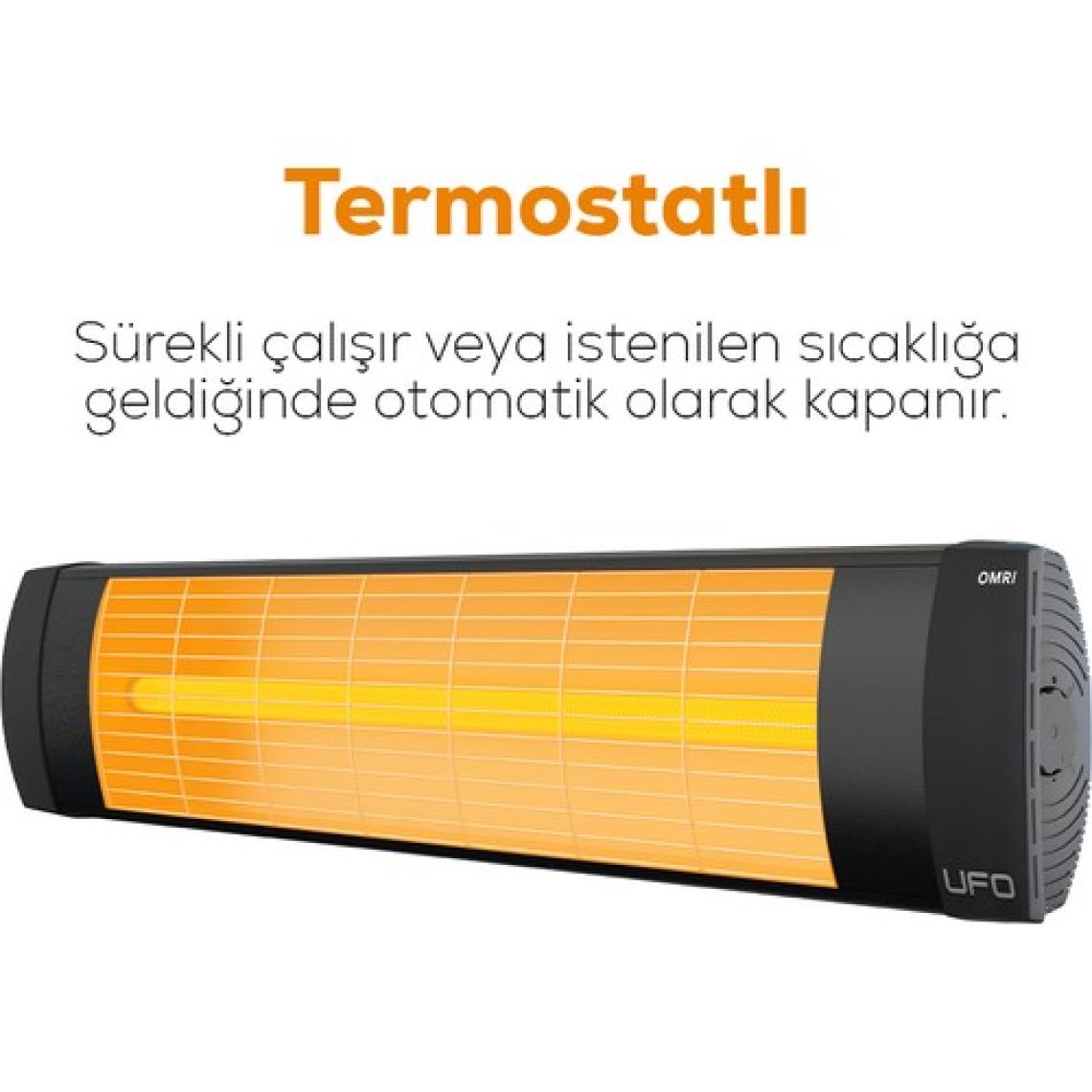 UFO Omri 1200 W Termostatlı Hem Yatay Hem Dikey Isıtıcı