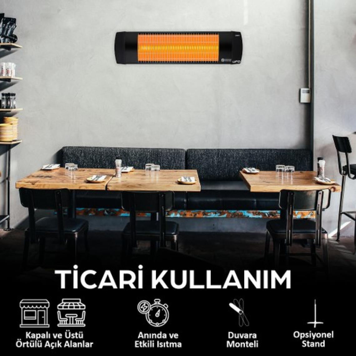 UFO Omri 1200 W Termostatlı Hem Yatay Hem Dikey Isıtıcı