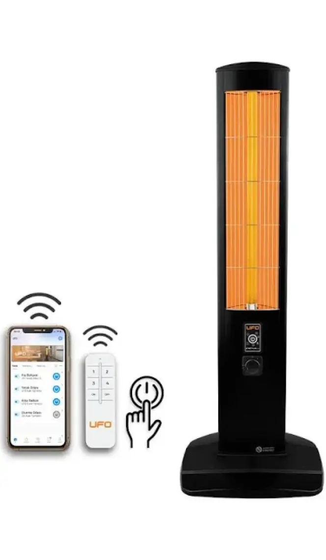 Erciyus Smart 2300 W Mobil Uyumlu Kule Tipi Isıtıcı
