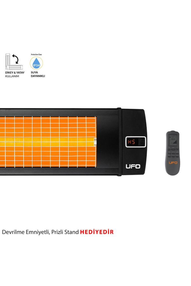 Black Line 2400 W Uk Duvar Tipi Dikey Ve Yatay Kullanım & Devrilme Emniyetli Prizli Stand