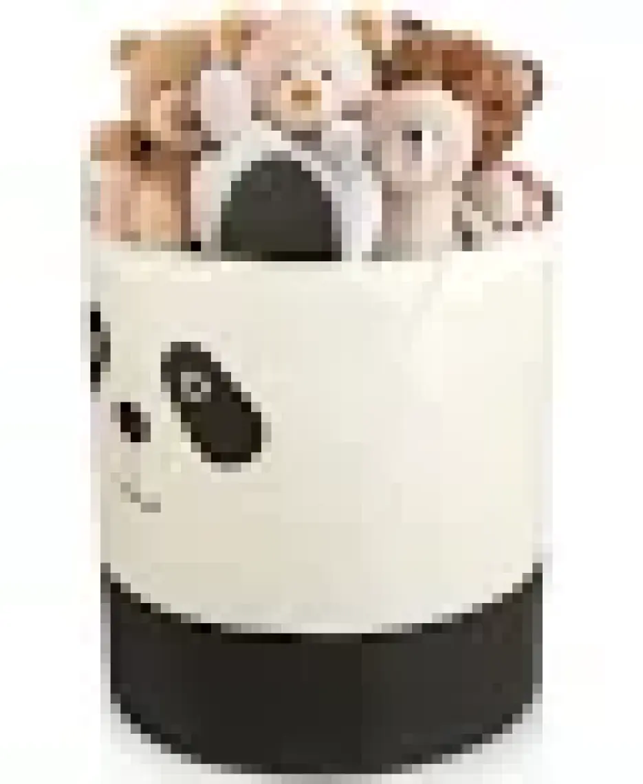 Prendi Home Panda Tasarımlı Bebek Çocuk Odası  Düzenleyici Saklama Kutusu Oyuncak Kirli Sepeti 37X40