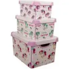 Qutu Style Box Unicorn Dekoratif Saklama Kutusu - Set 3 Parça