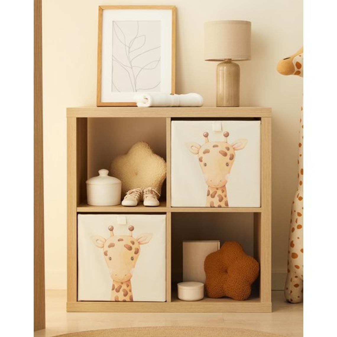 Ocean Home Textile Sevimli Zürafa Çocuk Odası Oyuncak Düzenleyici Saklama Kutusu 33x30x33 cm