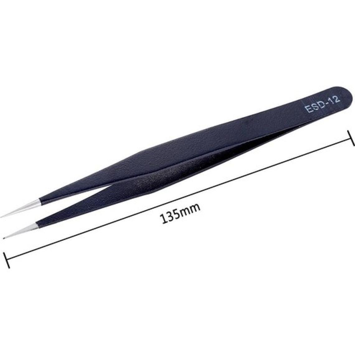 Wellhise St-12 Antistatik Tweezers Cımbız