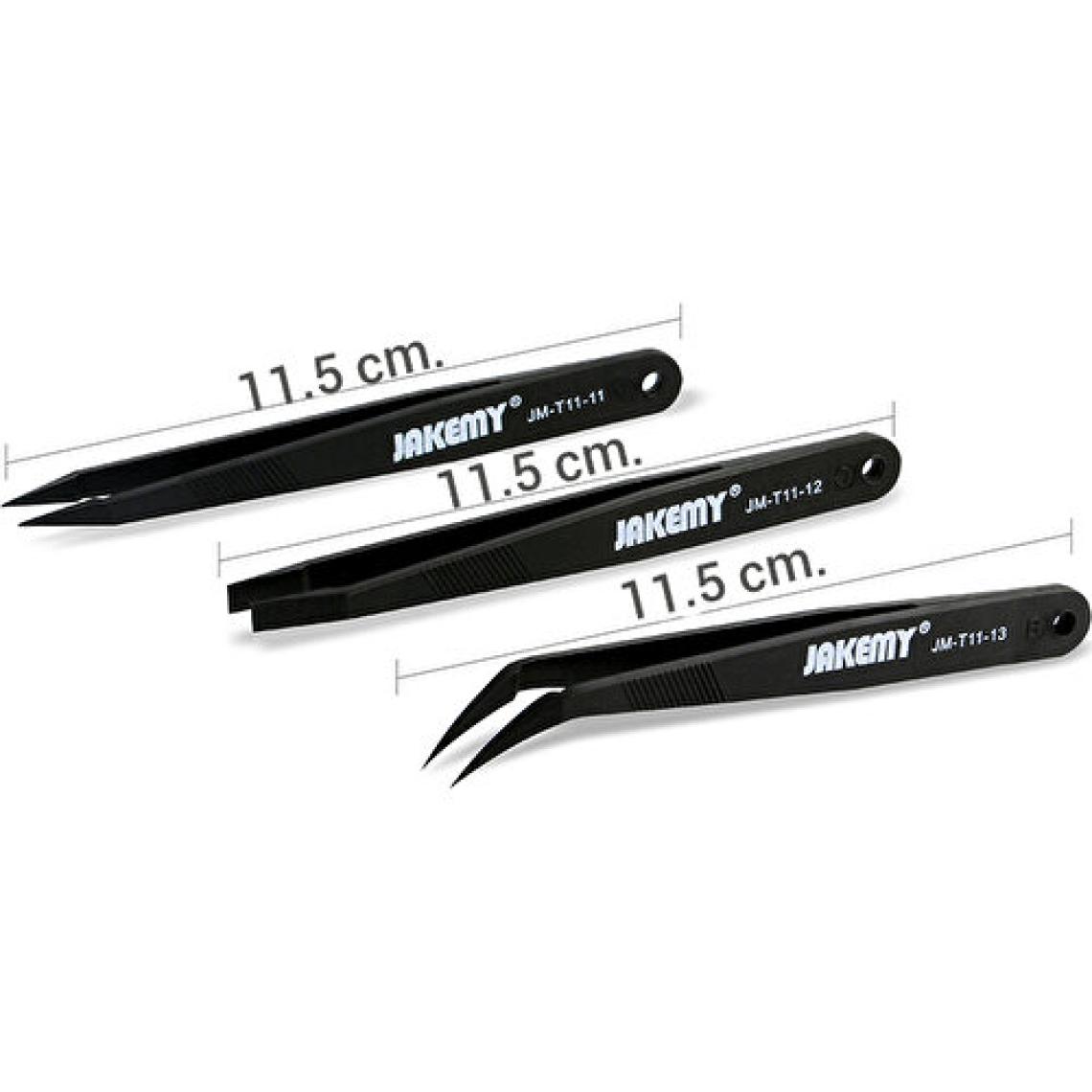 Jakemy Jm-T11 İletken Cımbız 3 Parça Set