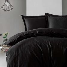 Cotton Box Pamuk Saten Elegant Siyah Çift Kişilik Nevresim Takımı