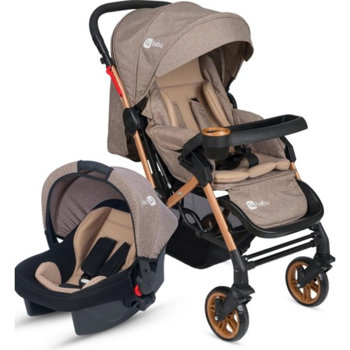 4 Baby AB460 Active Gold Travel Sistem Bebek Arabası Kahverengi