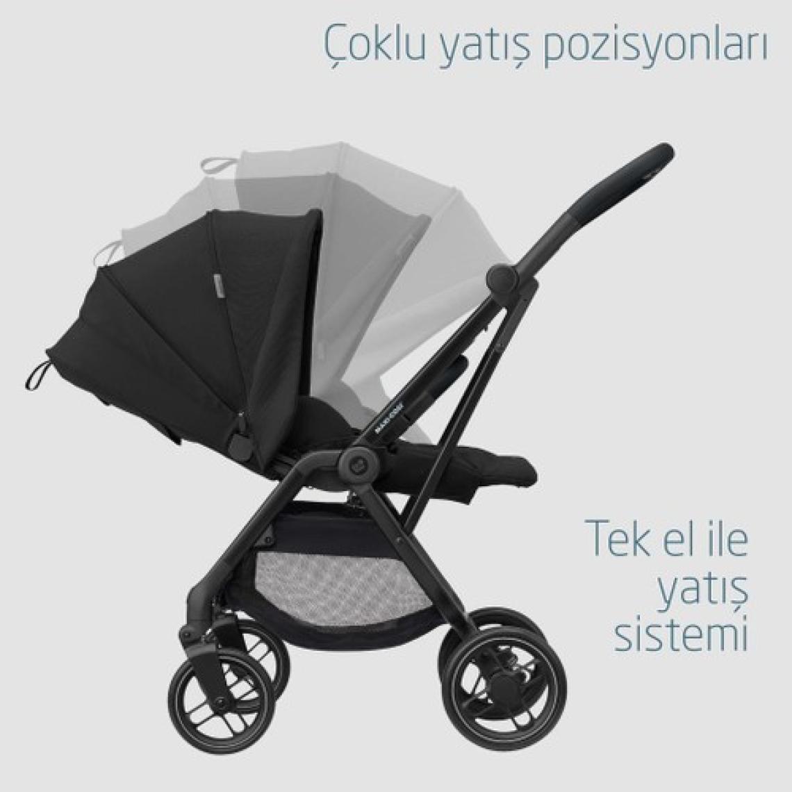 Maxi-Cosi Leona2 Bebek Arabası Essential Black