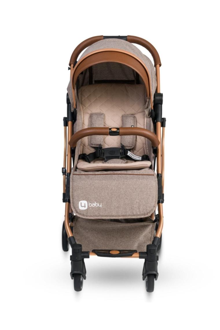 4 Baby AB-380 Drone Gold Kahve Kabin Tipi Bebek Arabası