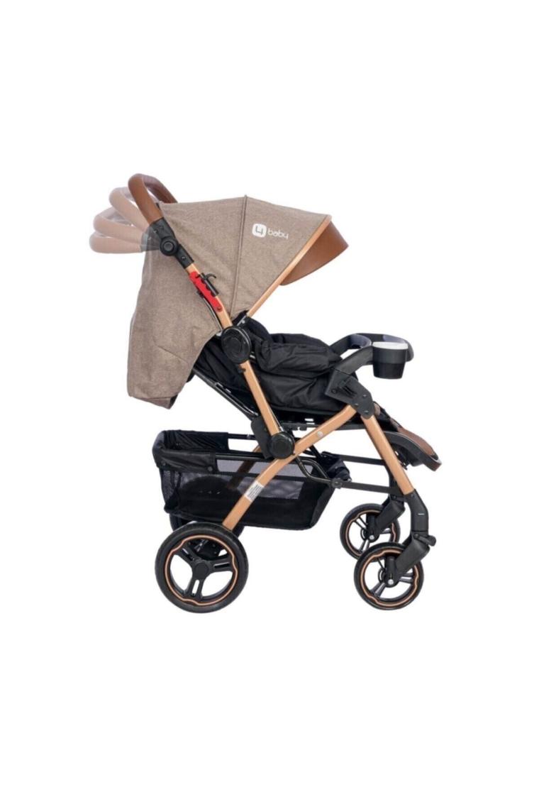 4 Baby AB350 Active Plus Gold Çift Yönlü Bebek Arabası Kahverengi