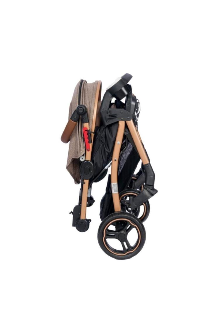 4 Baby AB350 Active Plus Gold Çift Yönlü Bebek Arabası Kahverengi