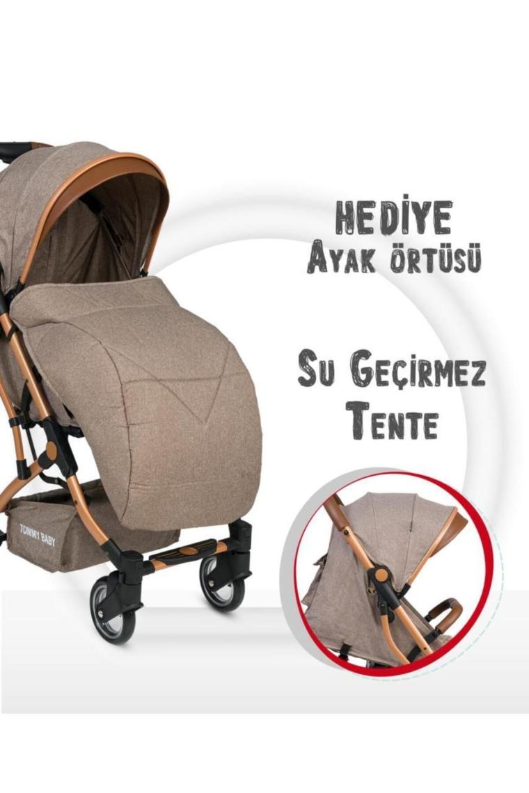 Tommybaby Gold Golf Antrasit Kabin Tipi Bebek Arabası
