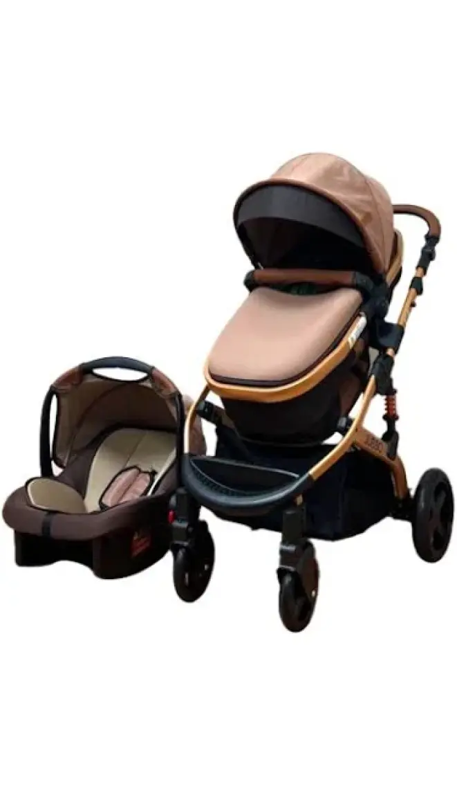 Pro Max Travel Sistem Bebek Arabası Gold Kahve