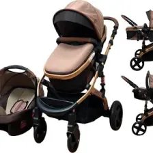 Pro Max Travel Sistem Bebek Arabası Gold Kahve