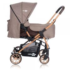 Comfymax Çift Yönlü Lüks Kahverengi Bebek Arabası