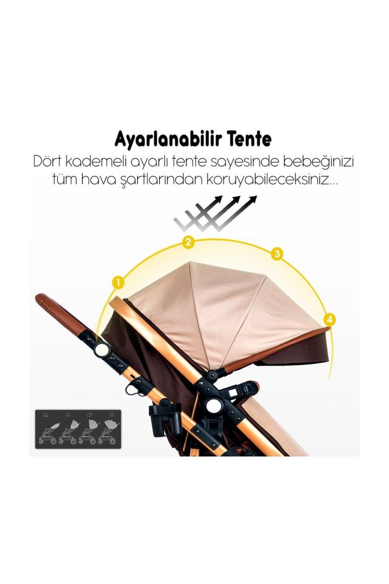 Bh-945 Paris Amortisörlü Travel Sistem Bebek Arabası