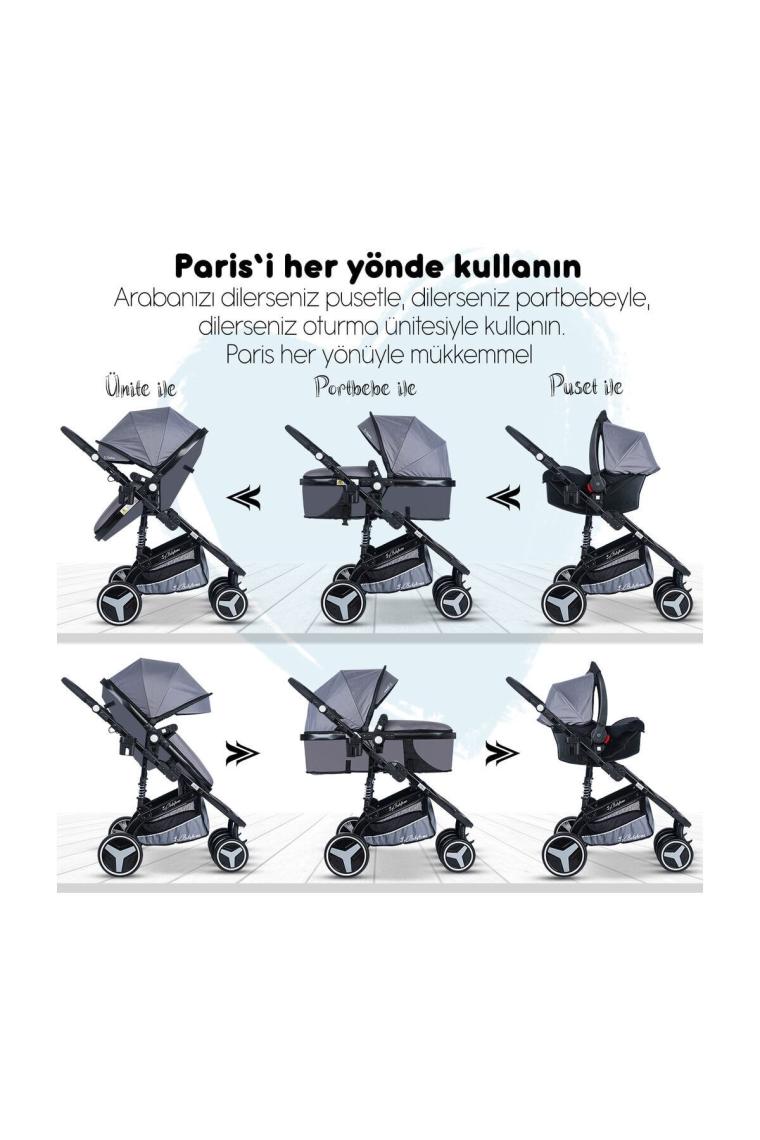 Bh-945 Paris Amortisörlü Travel Sistem Bebek Arabası