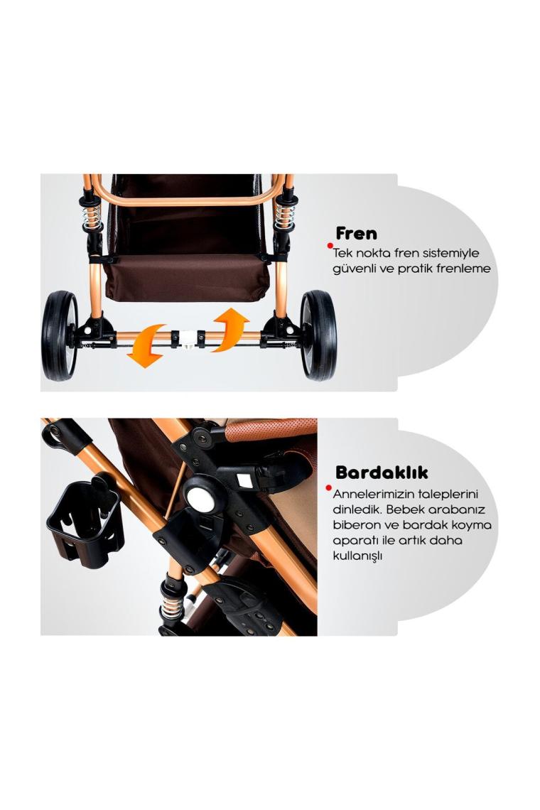 Bh-945 Paris Amortisörlü Travel Sistem Bebek Arabası