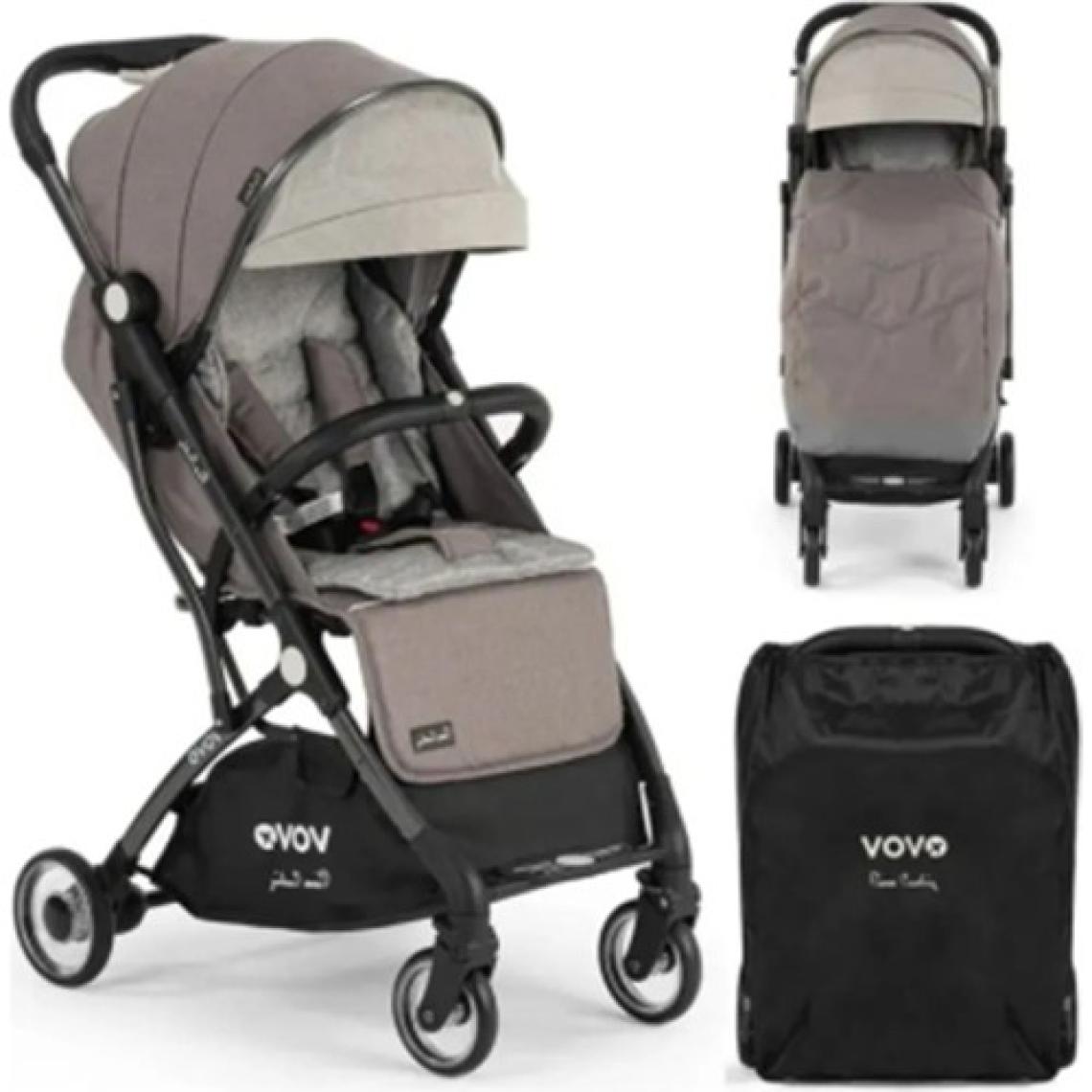 Pierre Cardin Vovo Gri Kabin Tipi Bebek Arabası