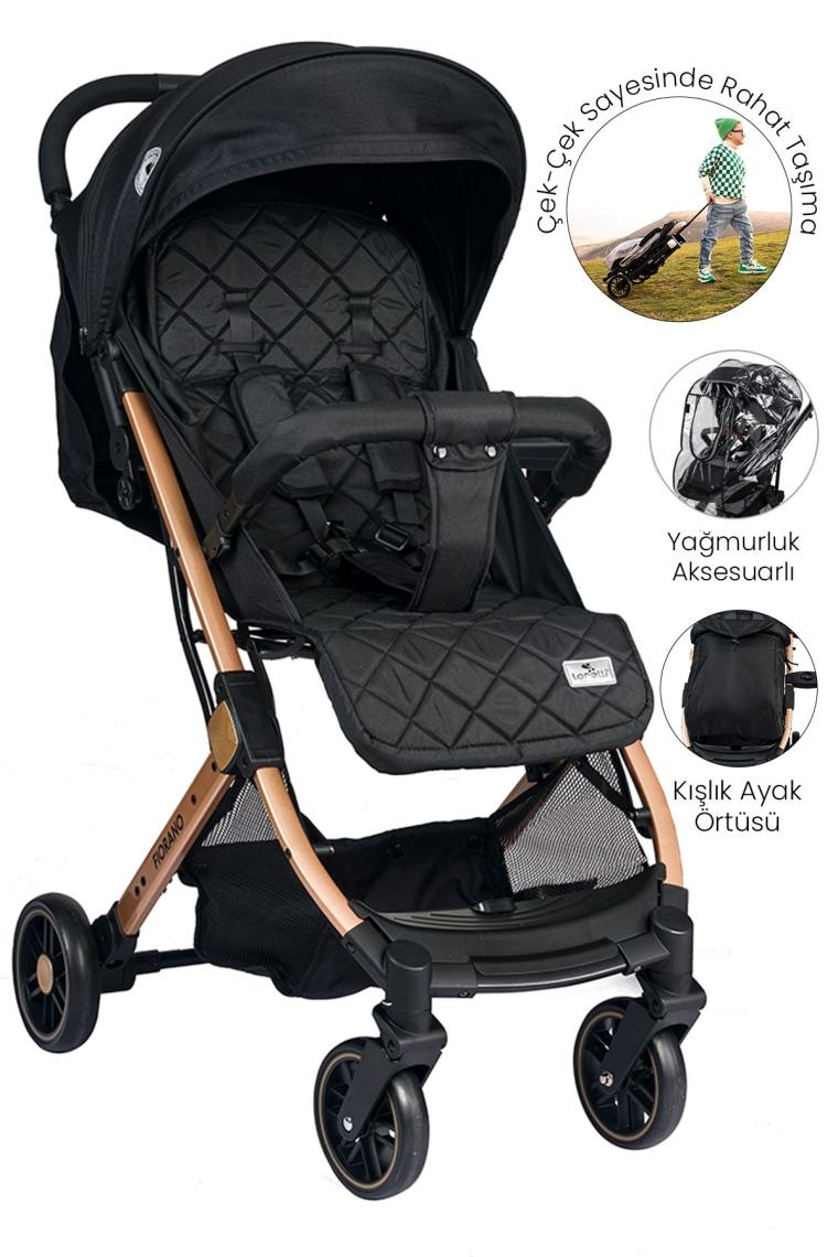 Lorelli Fiorano Black Kabin Tipi Bebek Arabası