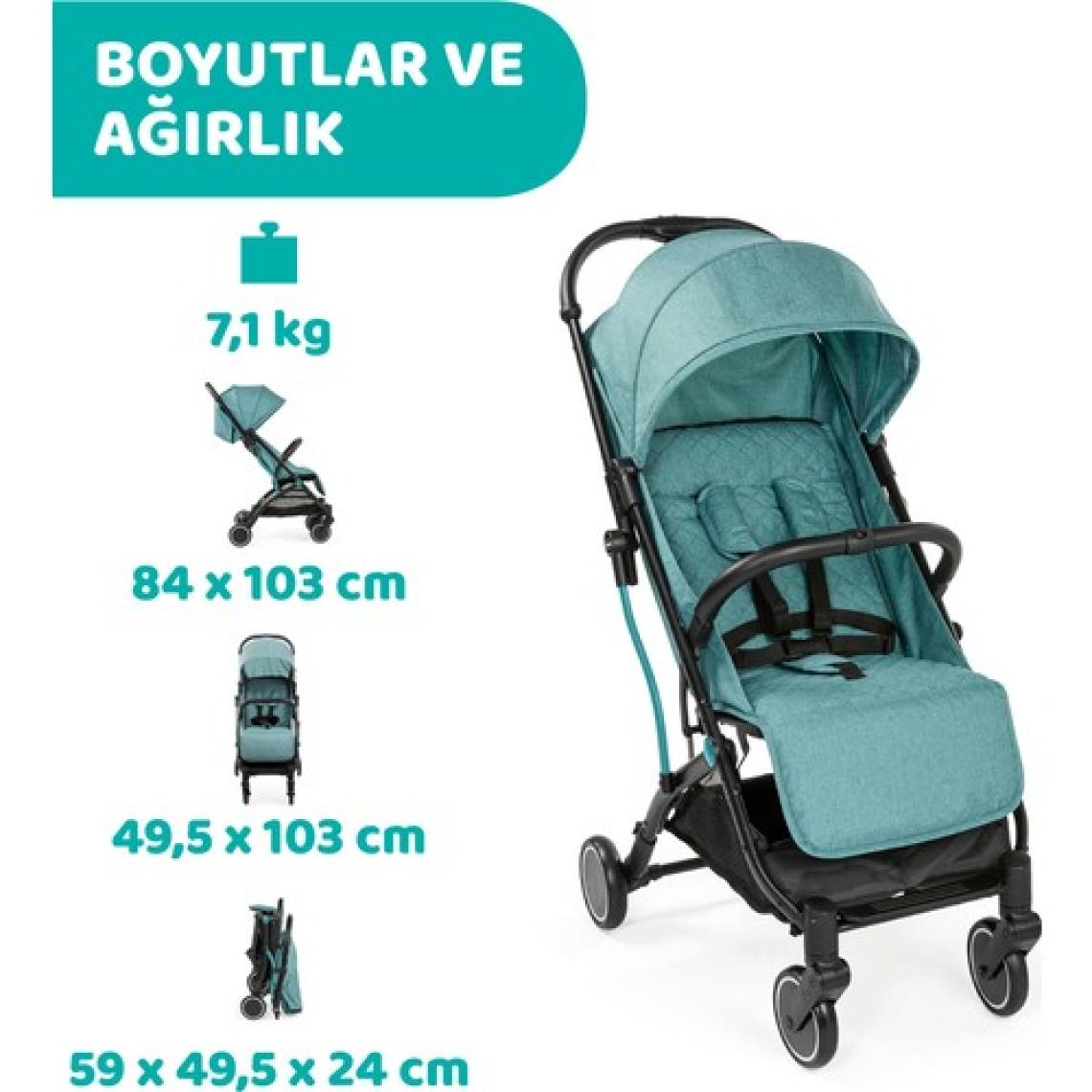 Chicco Trolley Me Emerald Kabin Tipi Bebek Arabası