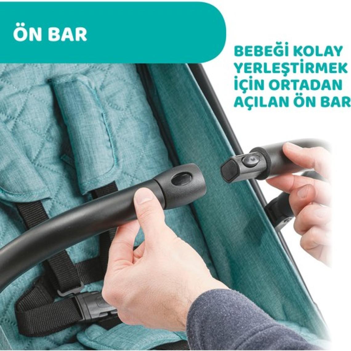 Chicco Trolley Me Emerald Kabin Tipi Bebek Arabası
