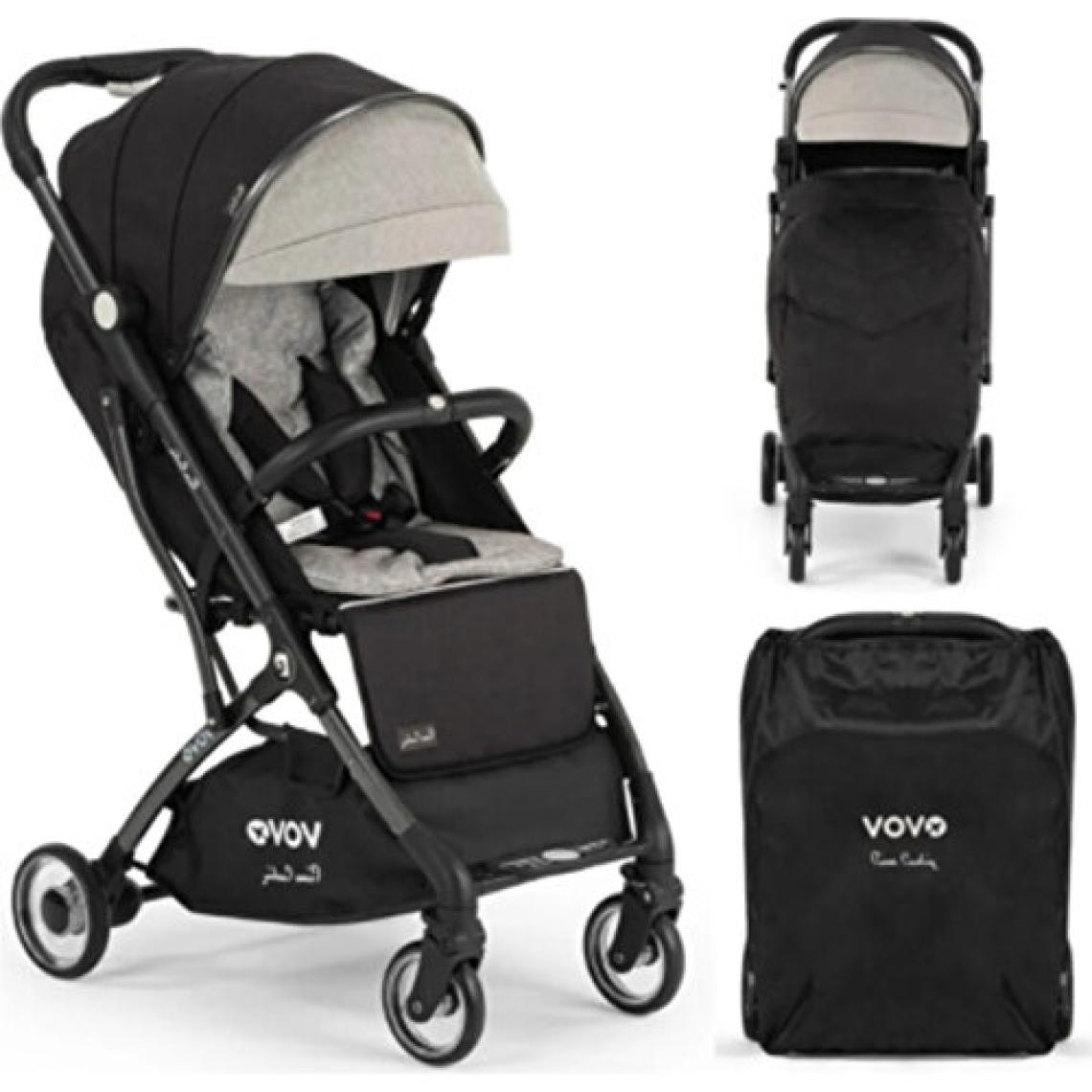 Pierre Cardin Vovo Siyah Kabin Tipi Bebek Arabası