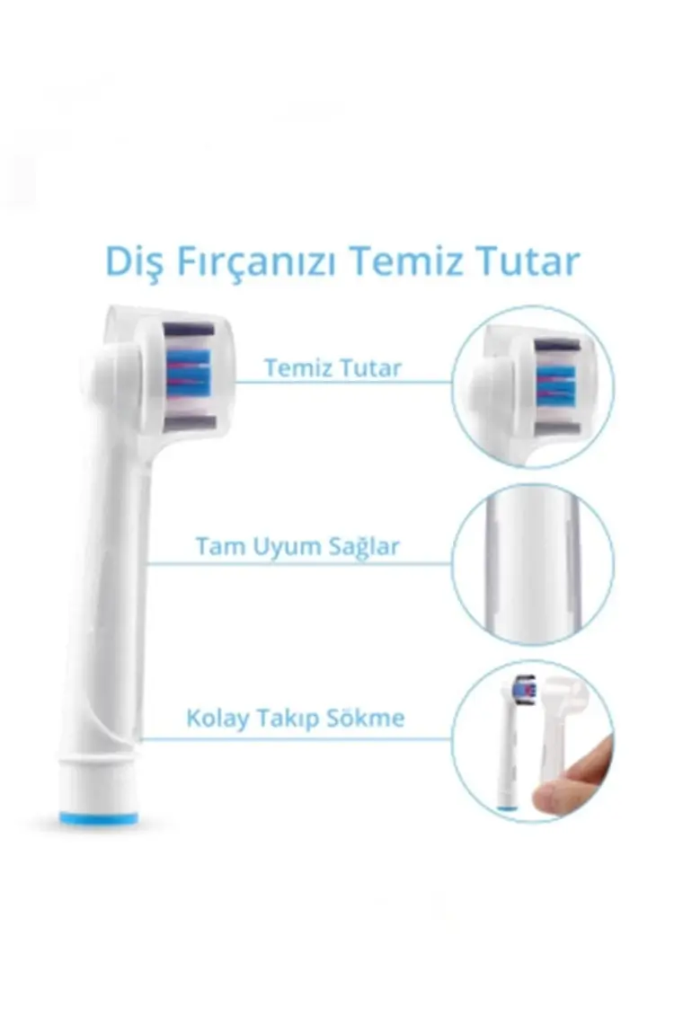 İbrush Oral-B Şarjlı Ve Pilli Diş Fırçaları Için 4 Adet Renkli Koruyucu Kapak