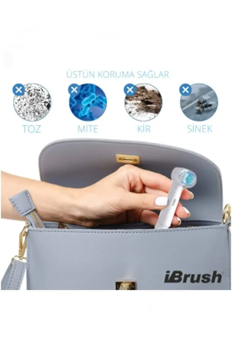 İbrush Oral-B Şarjlı Ve Pilli Diş Fırçaları Için 4 Adet Renkli Koruyucu Kapak