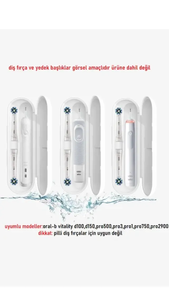 Oral-b Şarjlı Diş Fırçası Için koruma Kabı, Sadece Pro 1, Vitality Ve Starter pack Serisine Uyumlu!