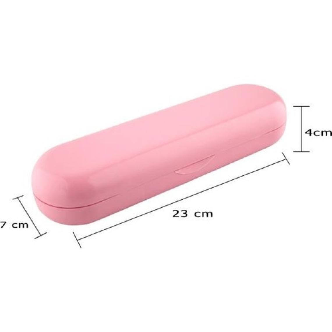 Pi & Go Oral-B  Şarjlı Diş Fırçası Koruma Kabı  Saklama Kabı  Hijyenik Seyahat Kutusu - Pudra Pembe