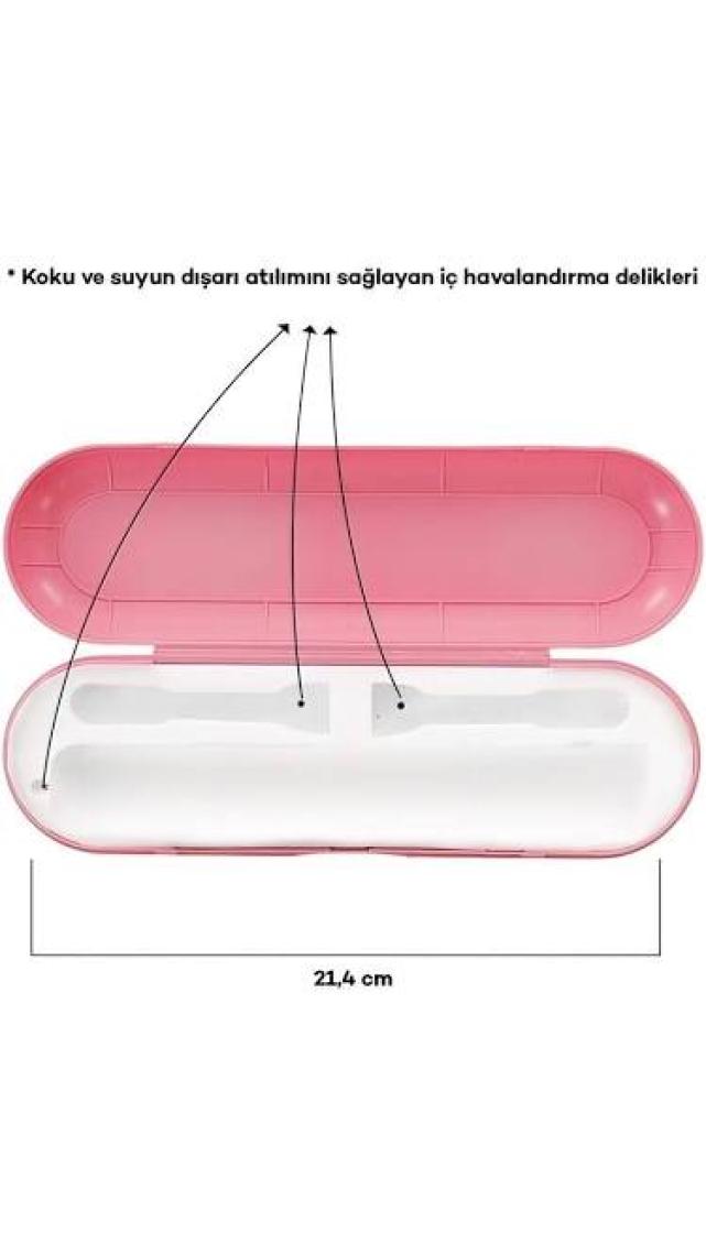 Oral B Uyumlu Şarjlı Diş Fırçası Yedek Başlığı Koruma Kabı Saklama Kabı Hijyenik Seyahat Kutusu