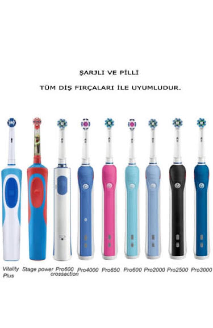 Oral B Uyumlu Şarjlı Diş Fırçası Yedek Başlığı Koruma Kabı Saklama Kabı Hijyenik Seyahat Kutusu