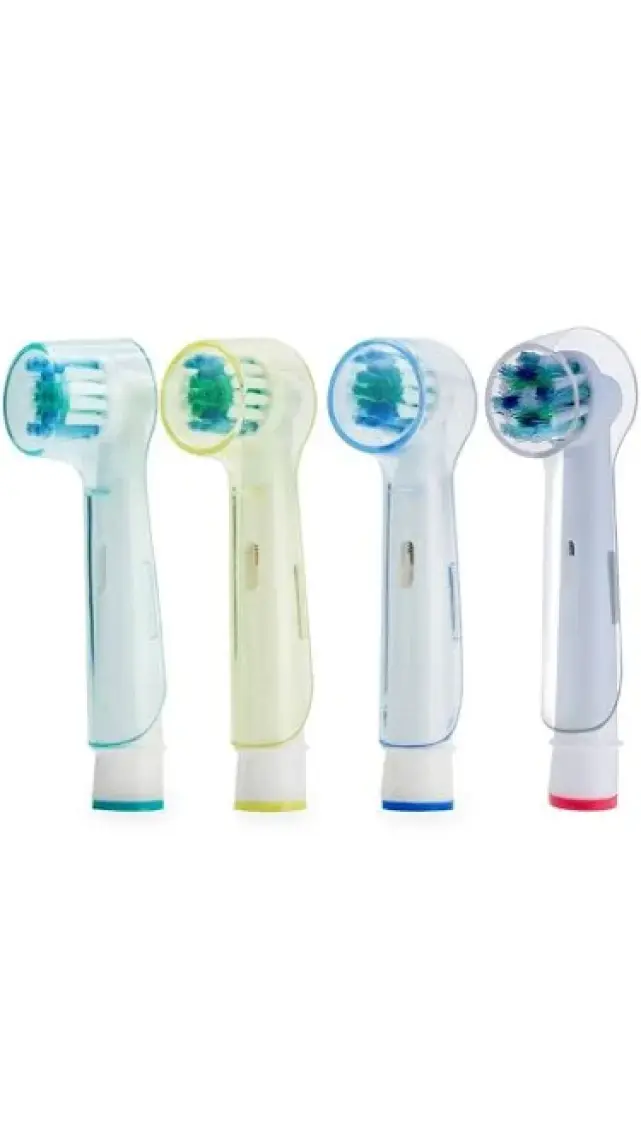 Kyver Oral B Şarjlı ve Pilli Diş Fırçaları ile Uyumlu Yedek Başlık Koruyucu Kapak Renkli 4’lü Set