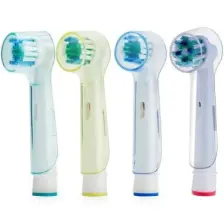 Kyver Oral B Şarjlı ve Pilli Diş Fırçaları ile Uyumlu Yedek Başlık Koruyucu Kapak Renkli 4’lü Set