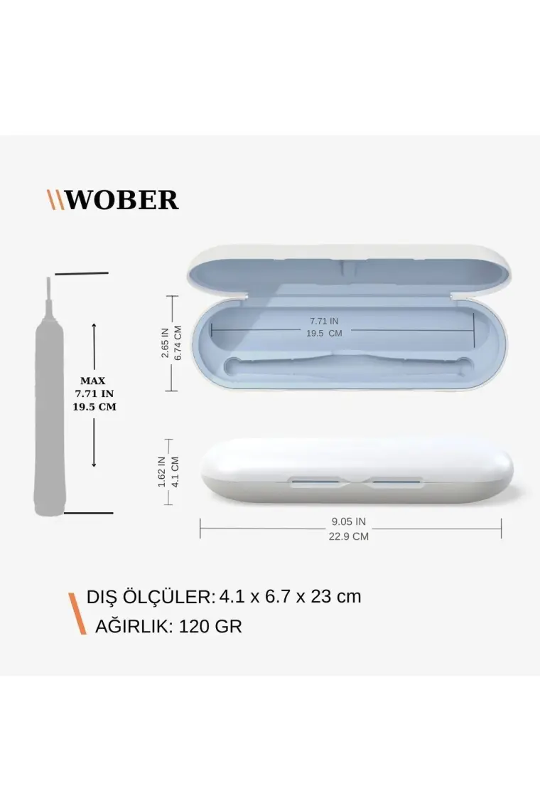 Oral-b Şarjlı Diş Fırçası Için koruma Kutusu, Sadece Pro 1, Vitality Ve Starter Serisine Uyumlu!