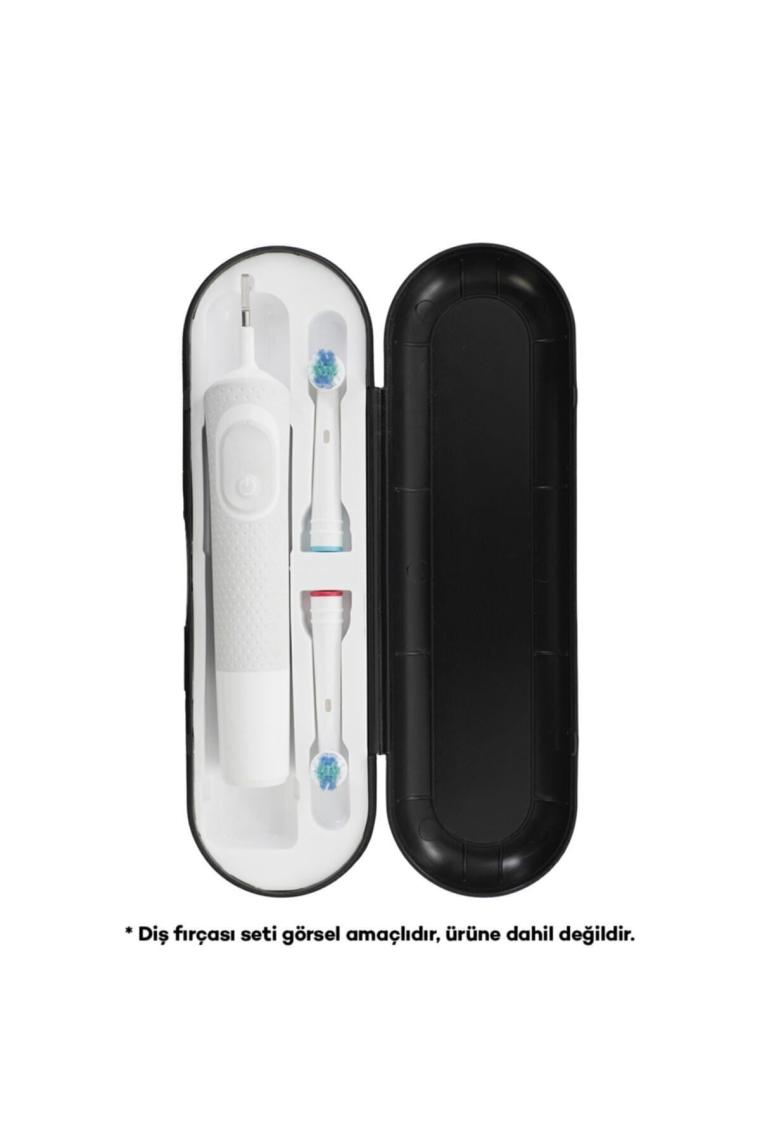 Pi & Go Oral-B  Şarjlı Diş Fırçası Koruma Kabı  Saklama Kabı  Hijyenik Seyahat Kutusu - Siyah