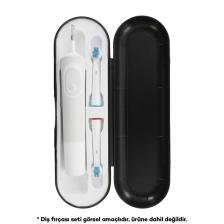 Pi & Go Oral-B  Şarjlı Diş Fırçası Koruma Kabı  Saklama Kabı  Hijyenik Seyahat Kutusu - Siyah